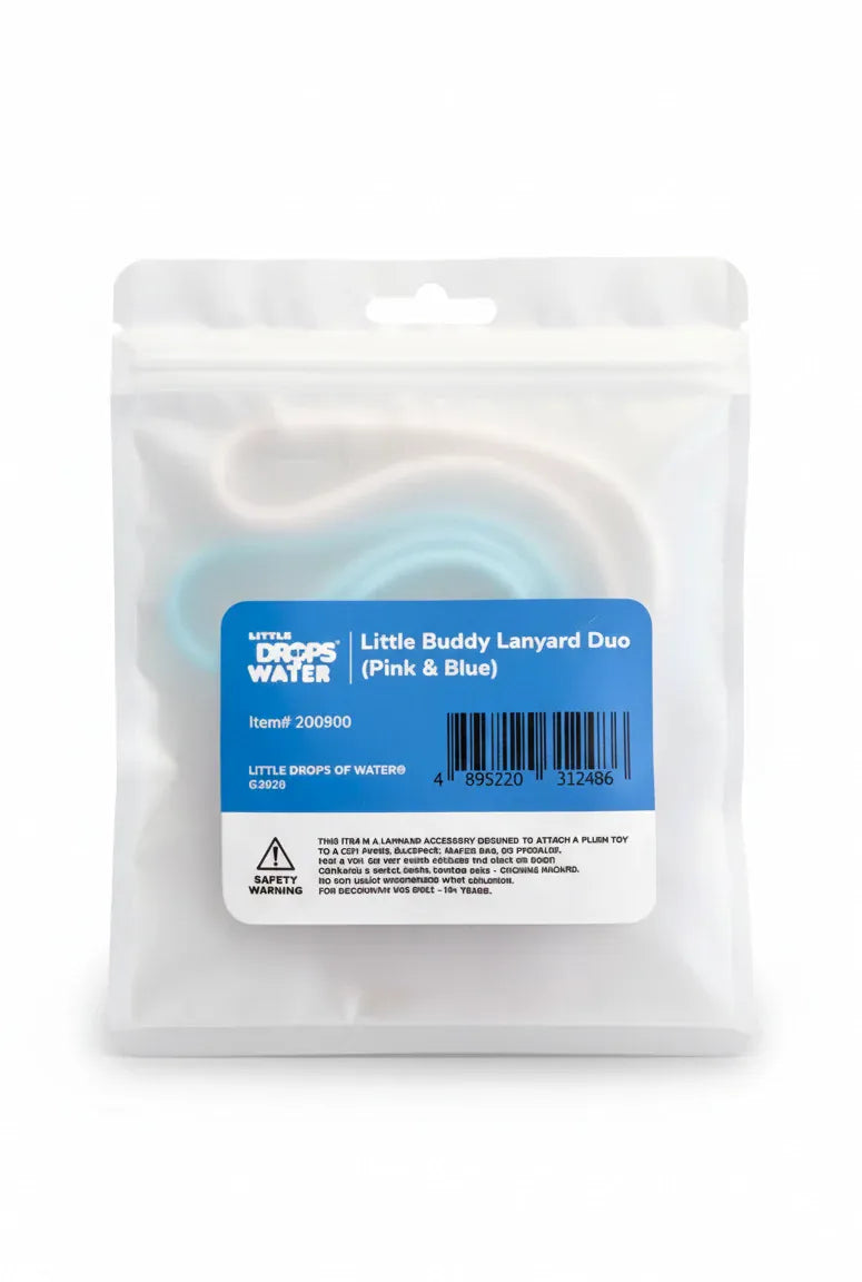 Little Drops of Water Plushie Little Buddy Lanyard Duo - Pink & Blue Plush | Toy Lanyards and Clips