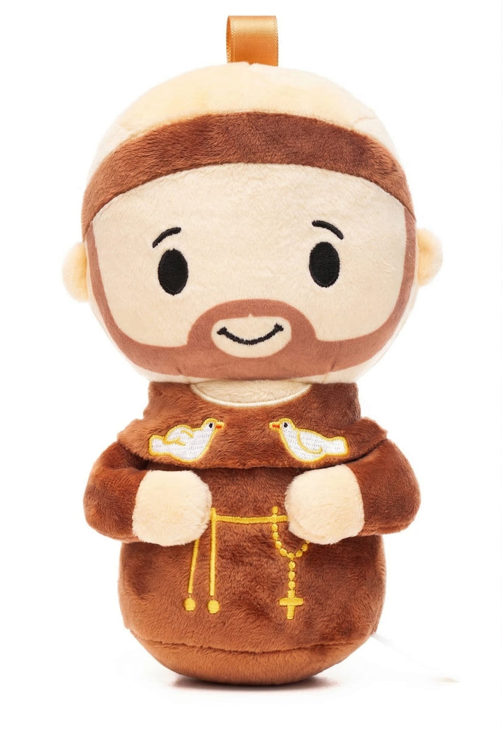 Little Drops of Water Plushie Saint Francis of Assisi Catholic Plush Doll — Patron of Animals 4.75"