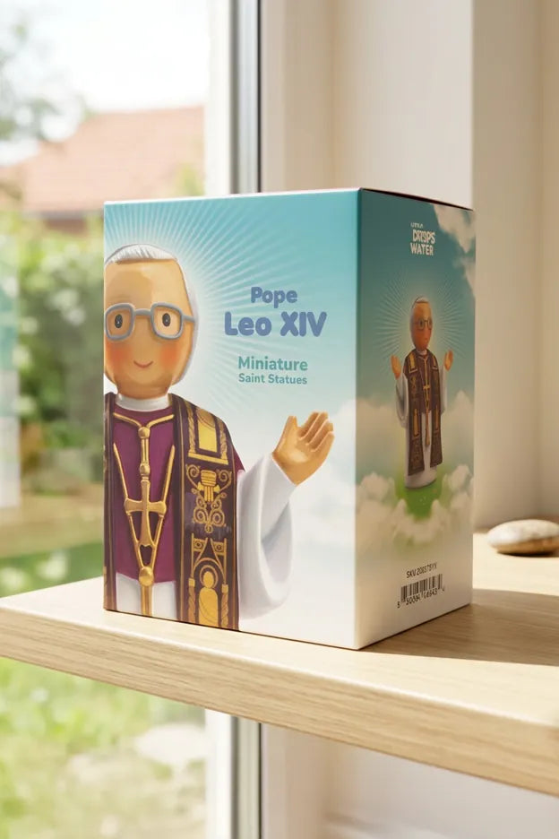 Little Drops of Water Pope Leo XIV Miniature Saint Statue