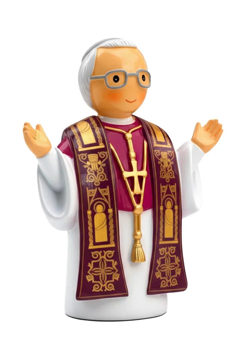 Little Drops of Water Pope Leo XIV Miniature Saint Statue