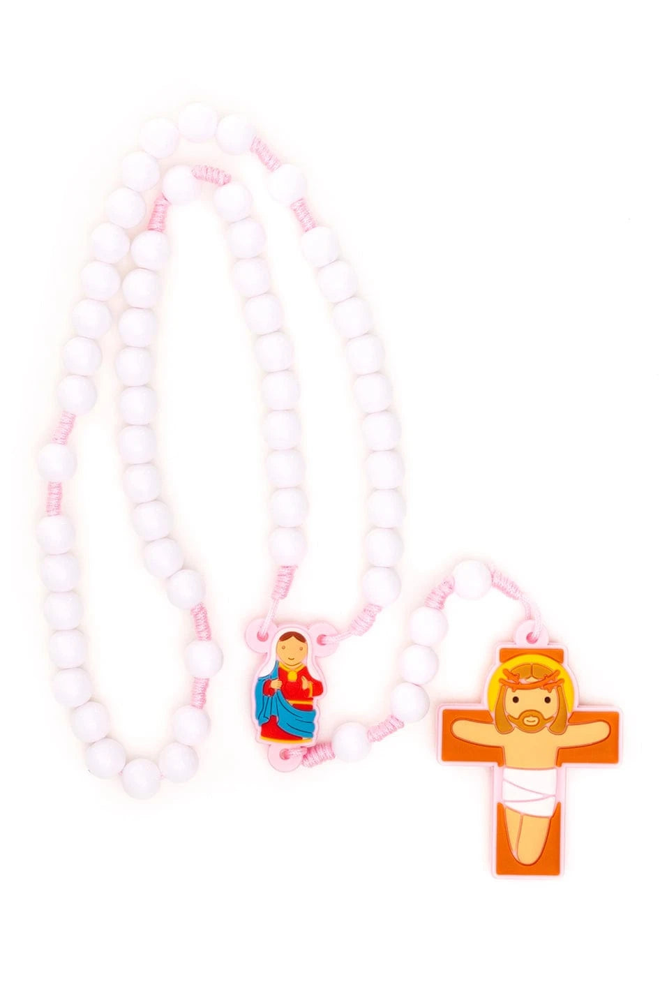 Little Drops of Water Rosaries Immaculate Heart Pink | First Communion & Baptism Gift