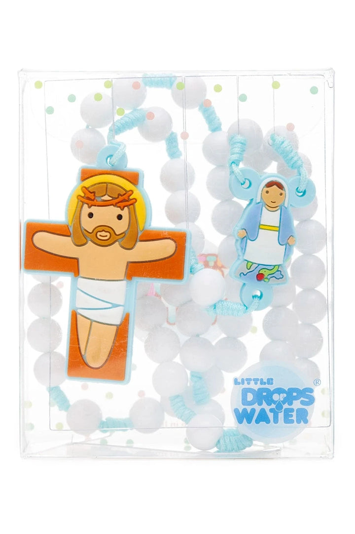 Little Drops of Water Rosaries Lady Of Grace Blue | First Communion & Baptism Gift