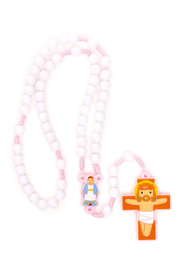Little Drops of Water Rosaries Lady Of Grace Pink | First Communion & Baptism Gift
