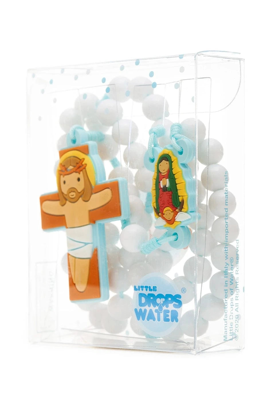 Little Drops of Water Rosaries Lady Of Guadalupe Blue | First Communion & Baptism Gift