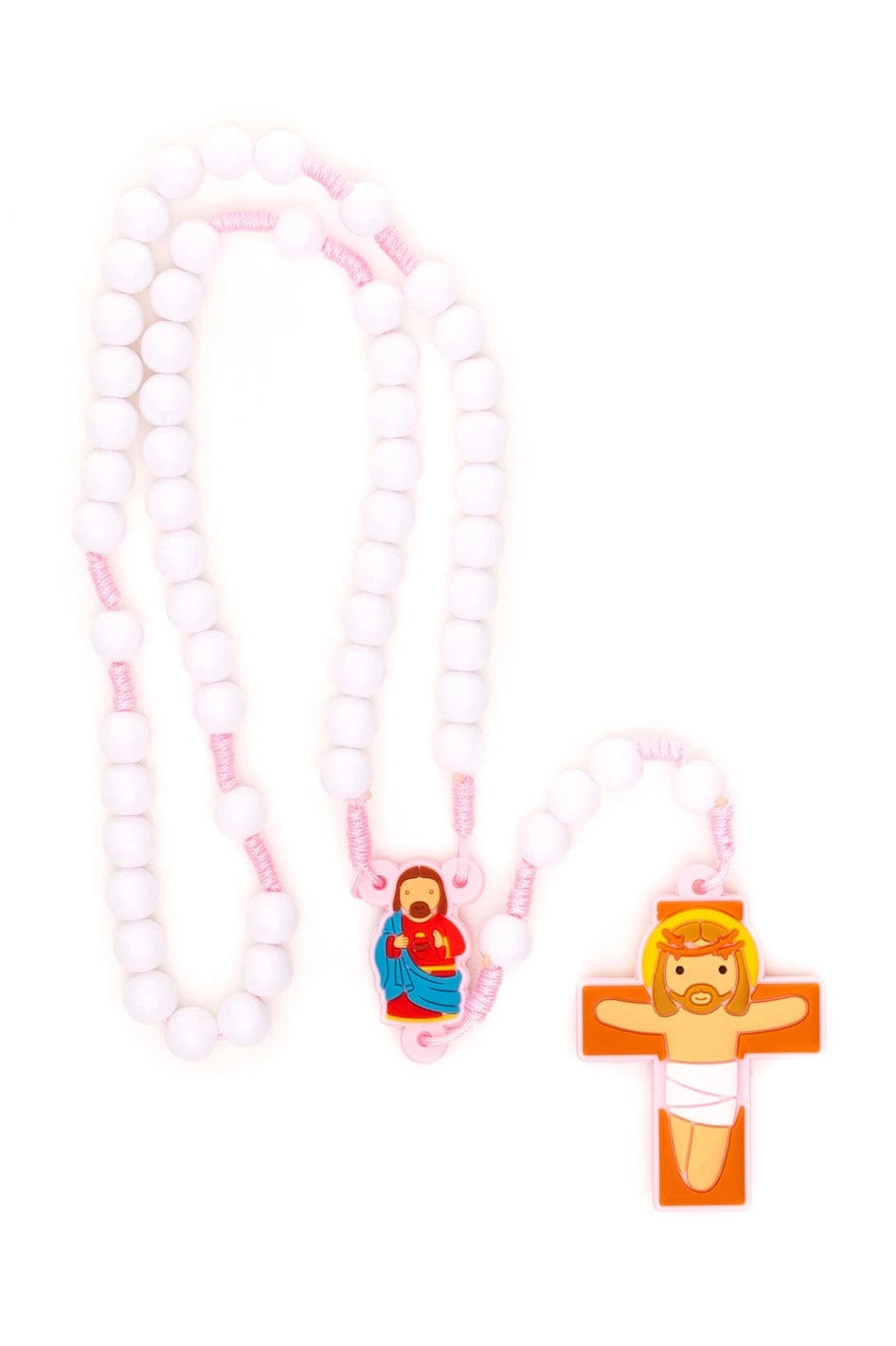 Little Drops of Water Rosaries Sacred Heart Pink | First Communion & Baptism Gift For Girls