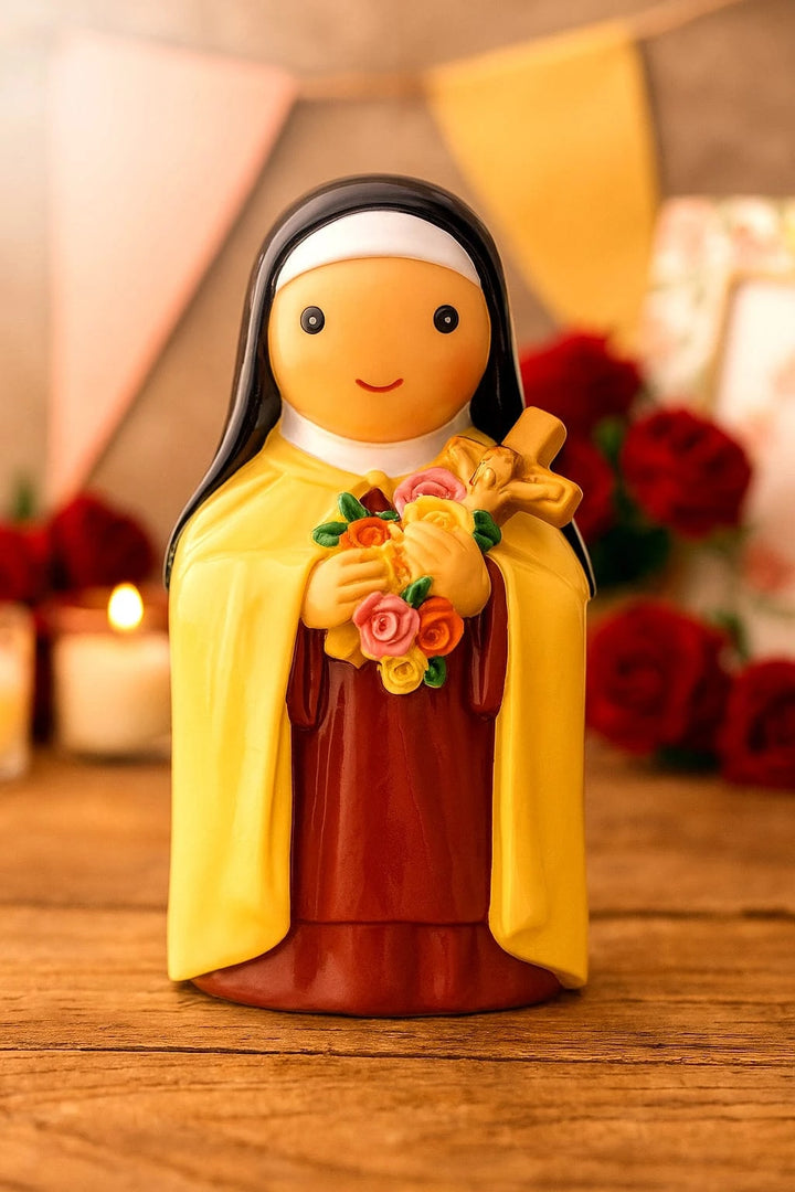 Little Drops of Water® Saints SAINT THÉRÈSE COLLECTORS EDITION FIGURINE – LITTLE FLOWER FAITH GIFT | LITTLE DROPS OF WATER