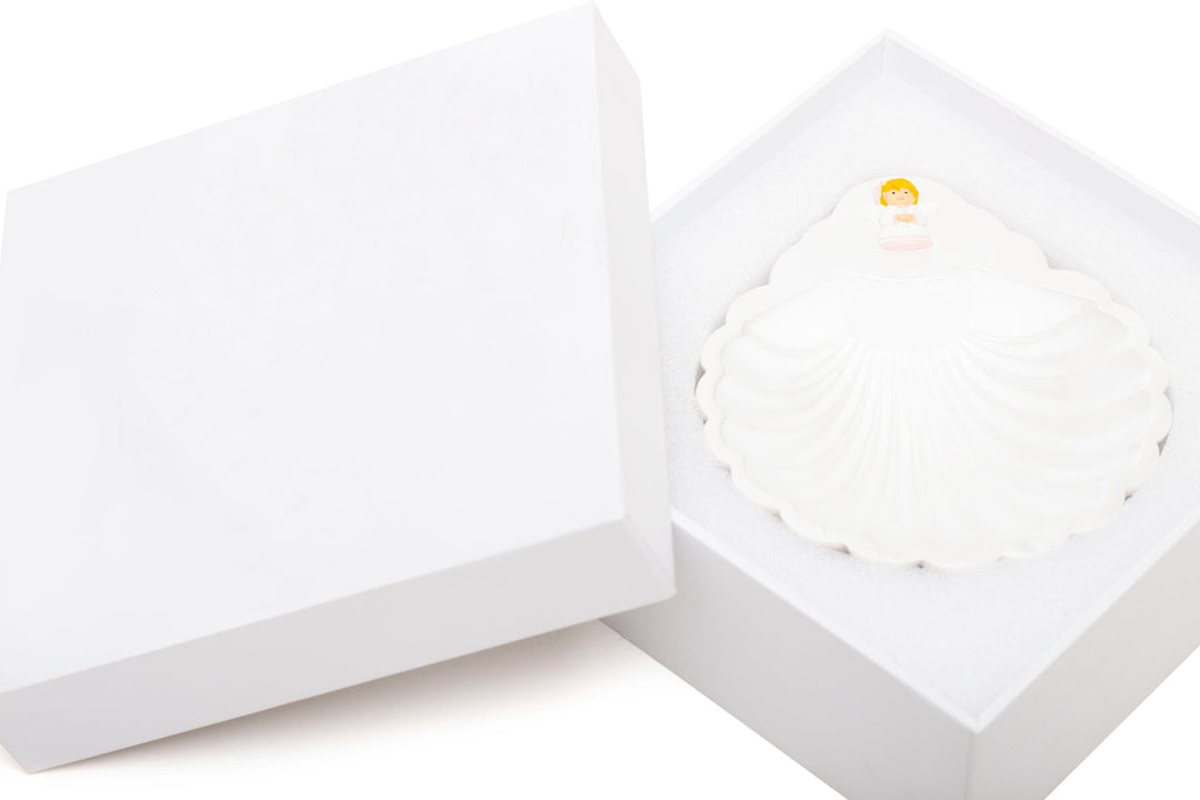 Little Drops of Water® Baptism Shell Baby Girl Angel Collectors Edition