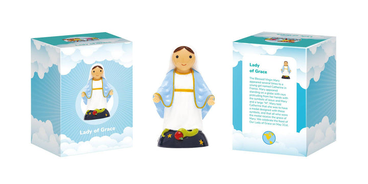 Little Drops of Water® Mary Our Lady Of Grace Collectors Edition Figurine – Marian Grace Gift |