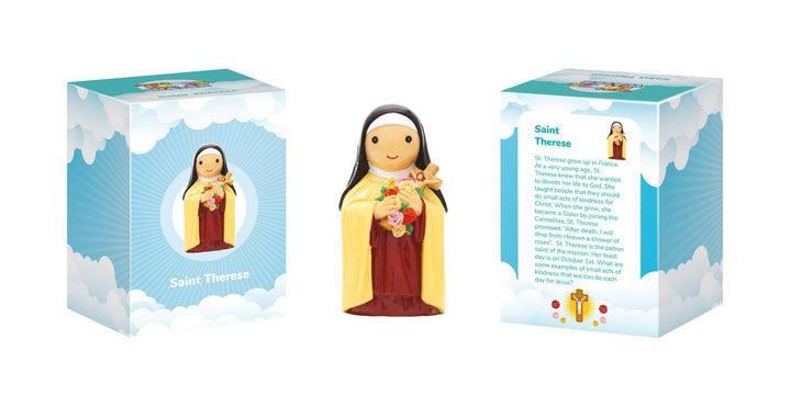Little Drops of Water® Saints SAINT THÉRÈSE COLLECTORS EDITION FIGURINE – LITTLE FLOWER FAITH GIFT | LITTLE DROPS OF WATER